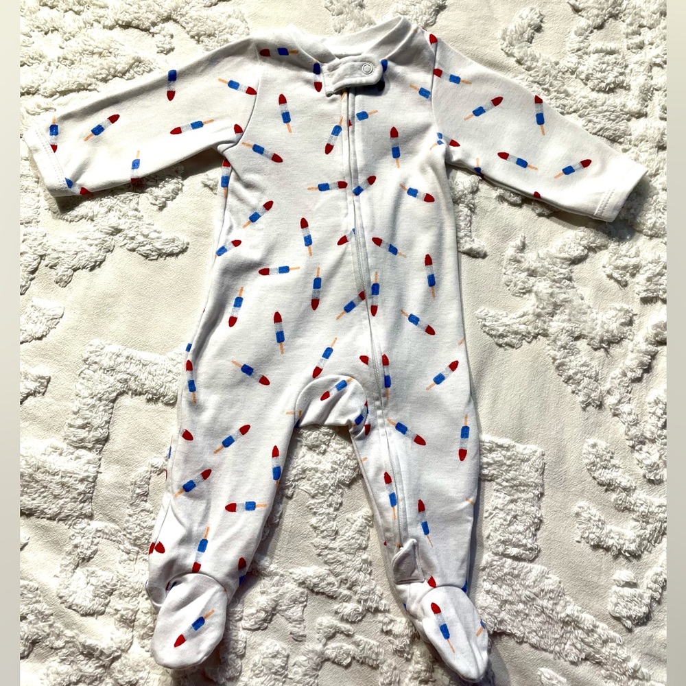 Bomb Pop Footed Zip Up